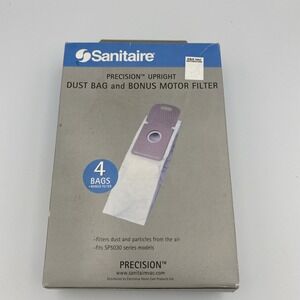 Sanitaire‎ Precision Upright 4 Vacuum Bags Plus Bonus Motor Filter SP205 SP5030